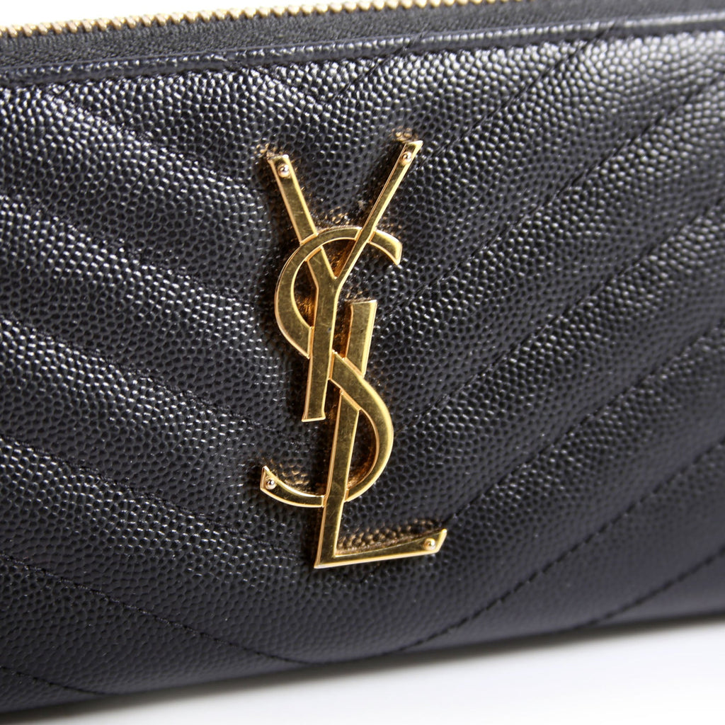 Grain De Poudre Zip Around Wallet 358094 Black