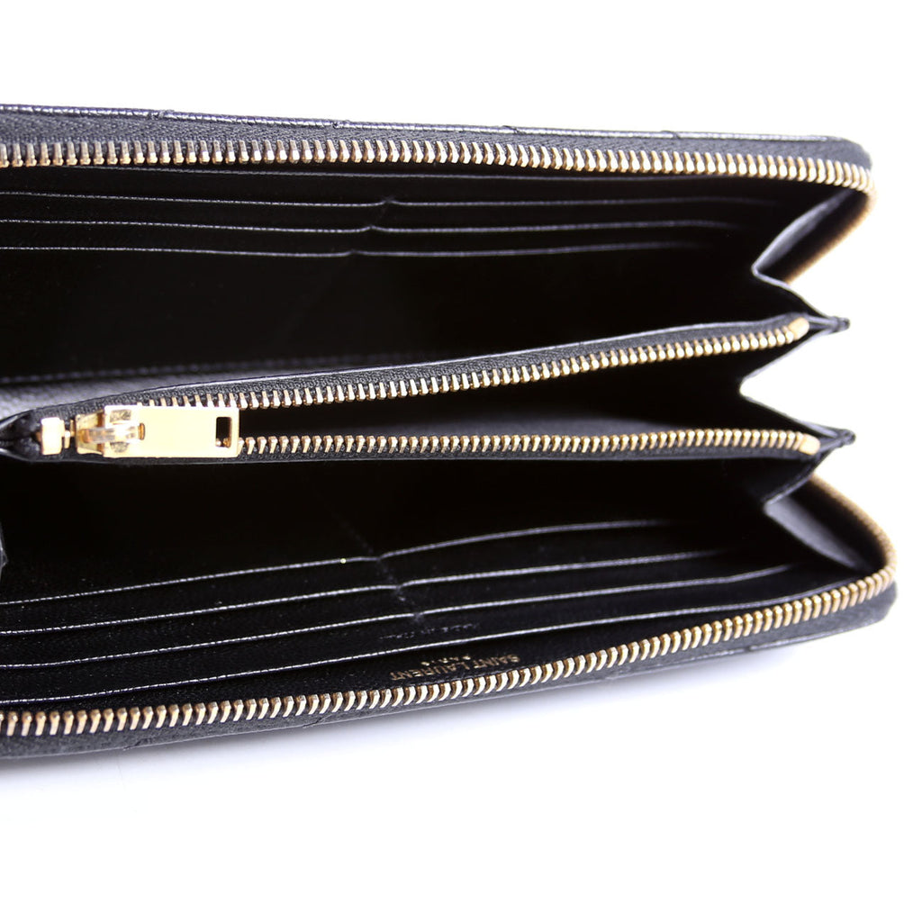 Grain De Poudre Zip Around Wallet 358094 Black