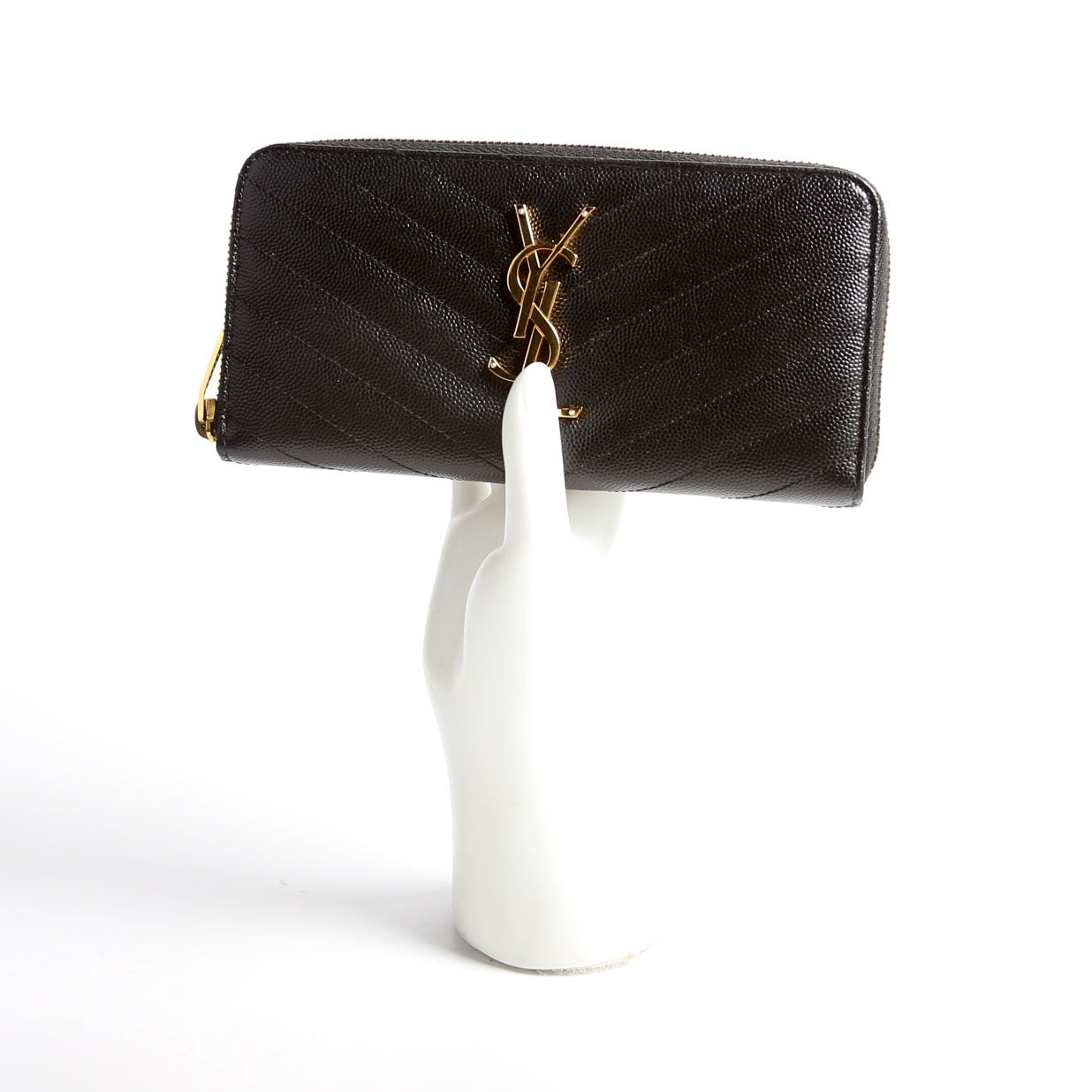 Grain De Poudre Zip Around Wallet 358094 Black