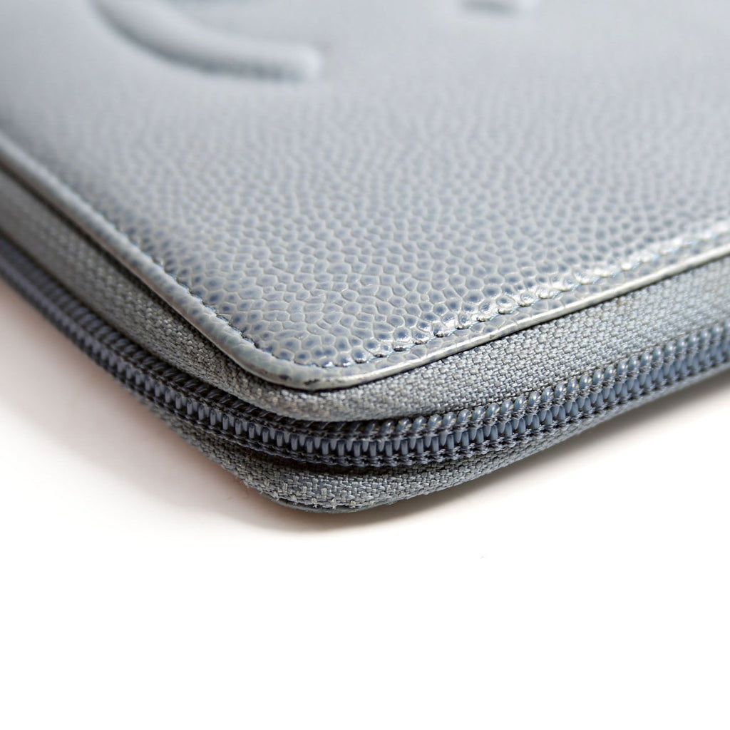 Timeless CC Zip Around Organizer Wallet 17M Slate