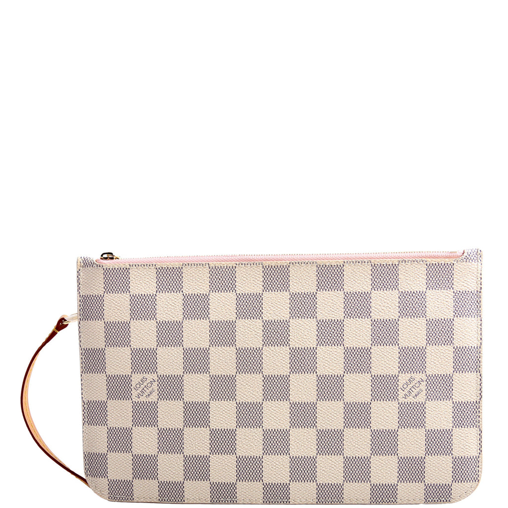 Pochette Only Damier Azur Neverfull Pink