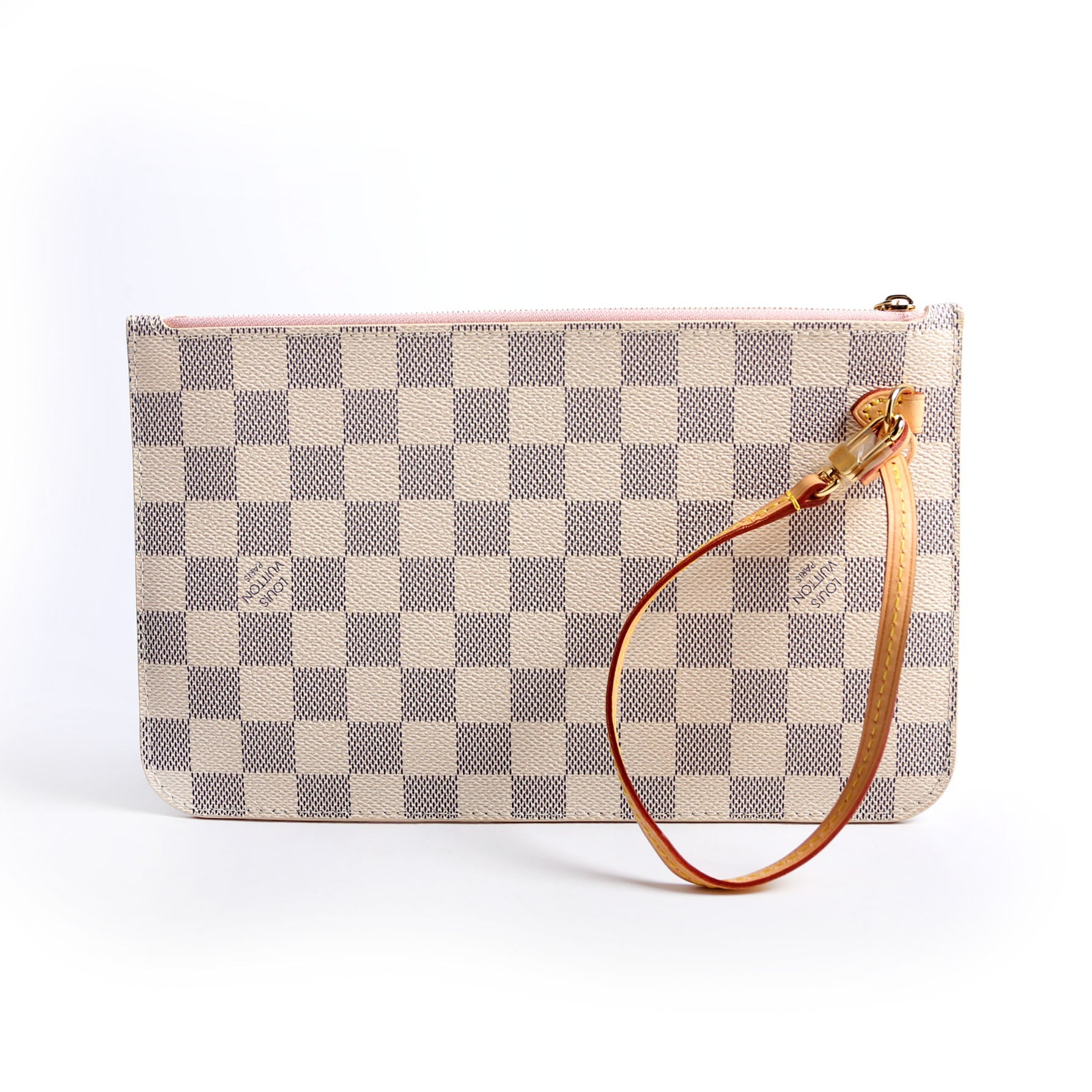 Pochette Only Damier Azur Neverfull Pink
