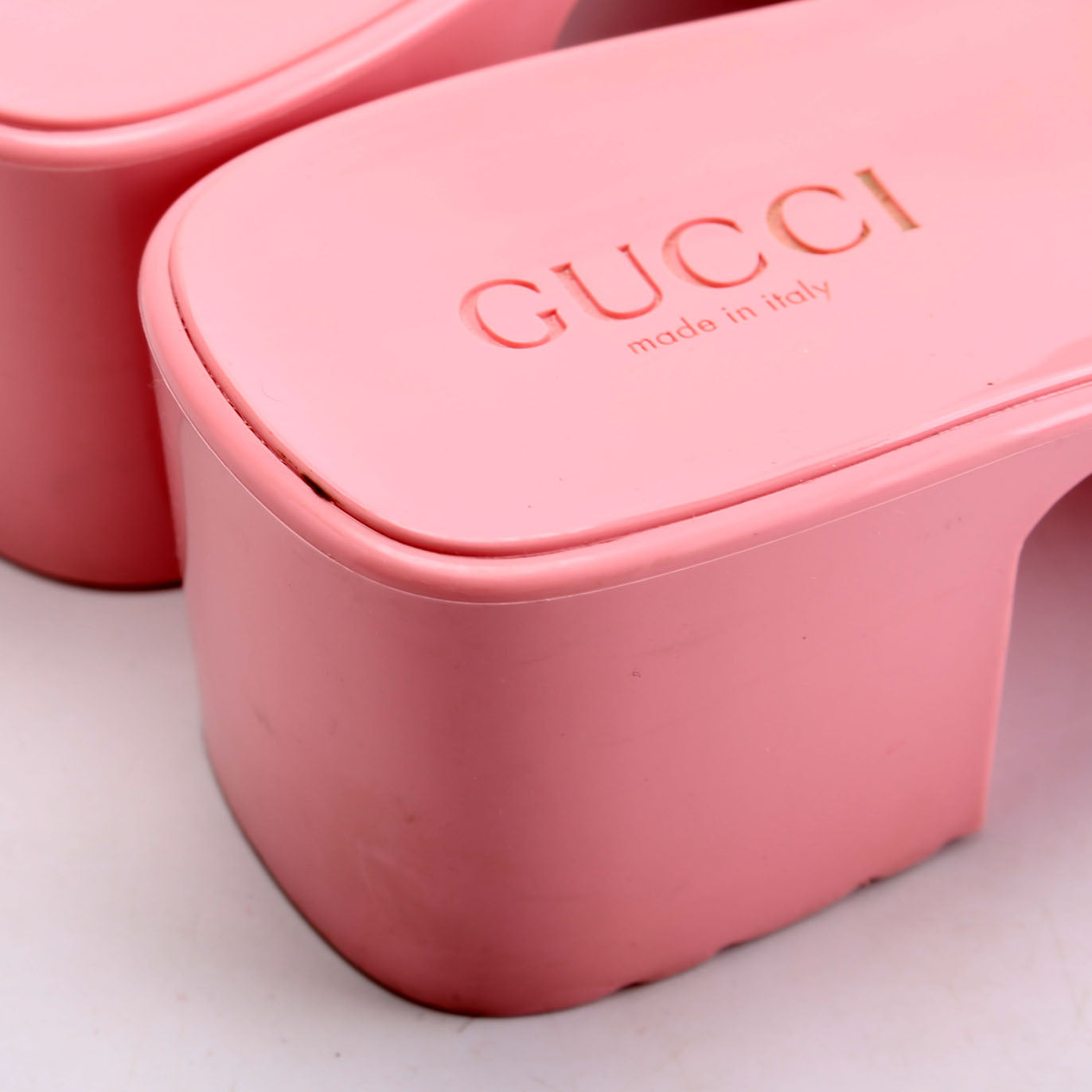 Logo Rubber Slides Size 39 Pink