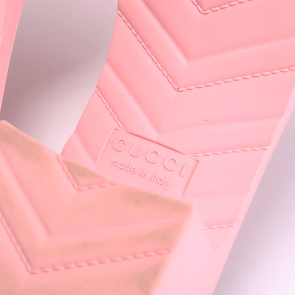 Logo Rubber Slides Size 39 Pink