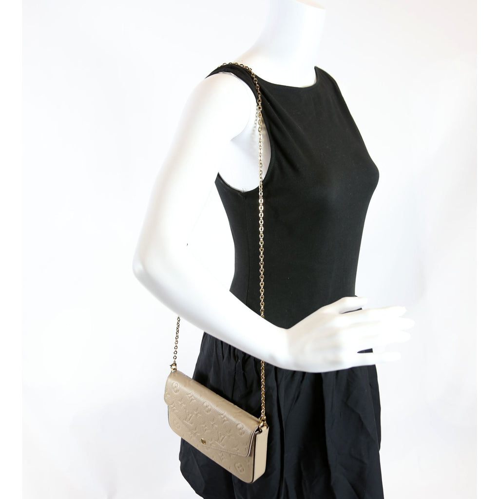 Pochette Felicie Empreinte Turtledove