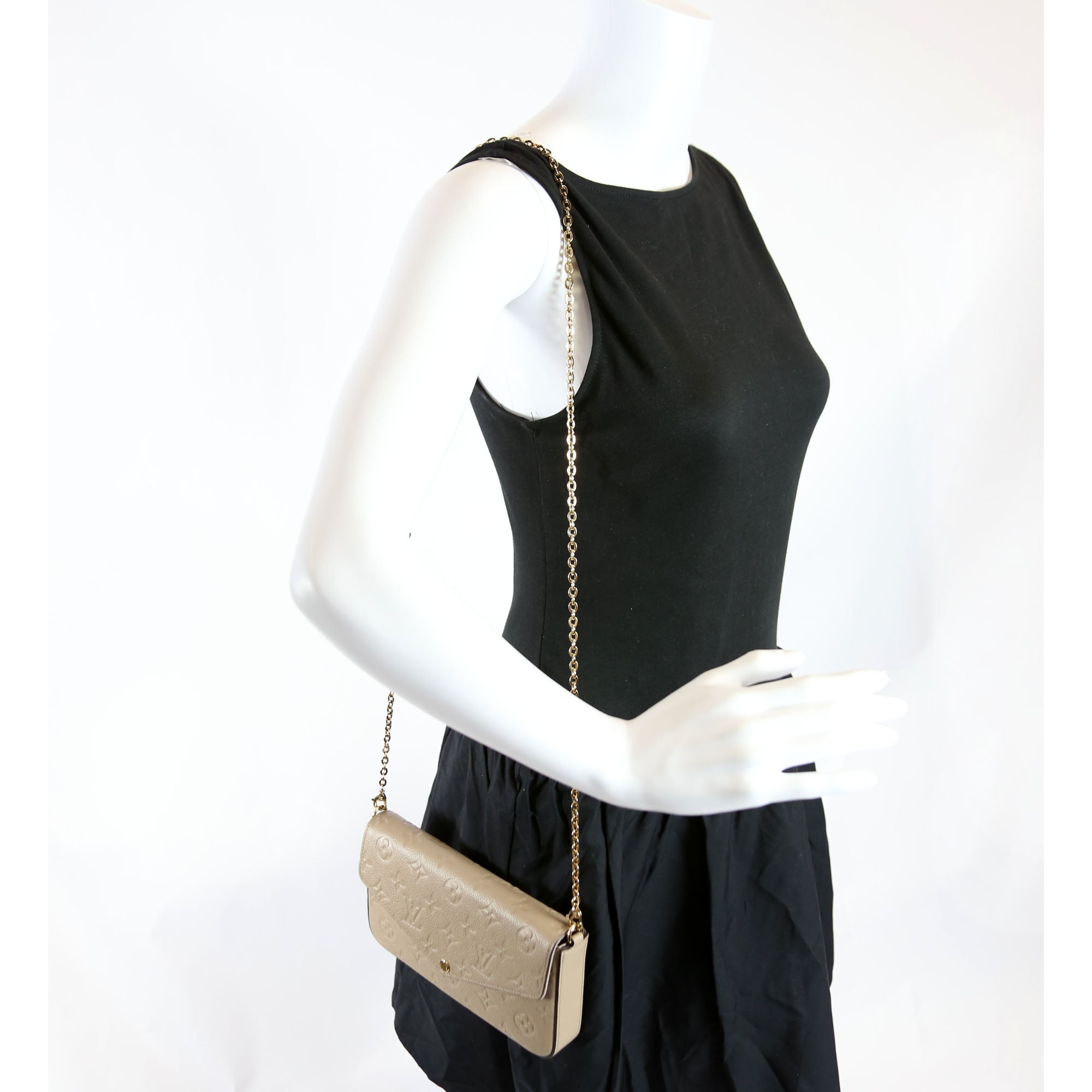 Pochette Felicie Empreinte Turtledove