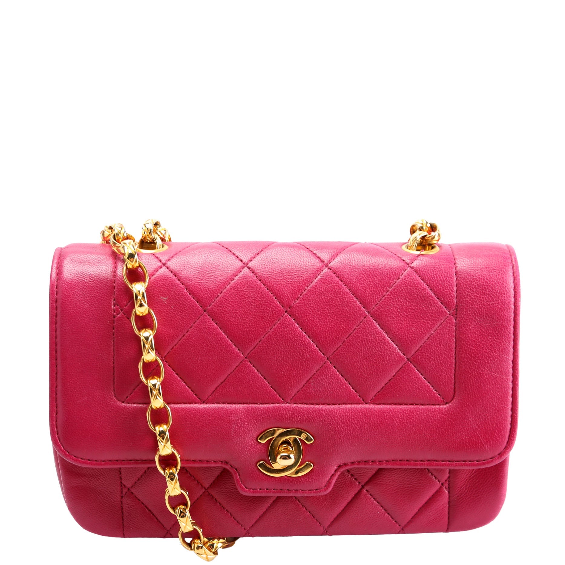 Quilted CC Single Flap Vintage 1M Pink