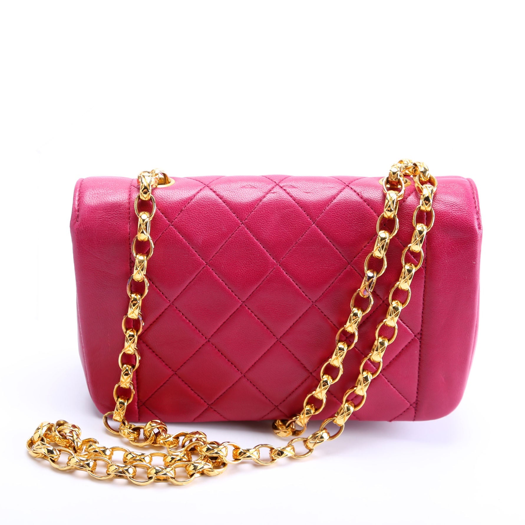 Quilted CC Single Flap Vintage 1M Pink