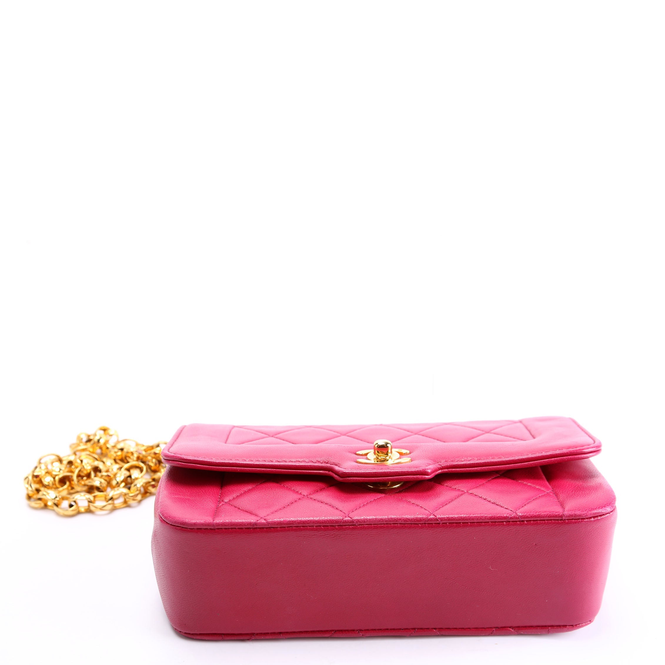 Quilted CC Single Flap Vintage 1M Pink