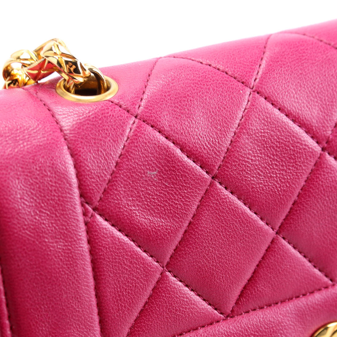 Quilted CC Single Flap Vintage 1M Pink