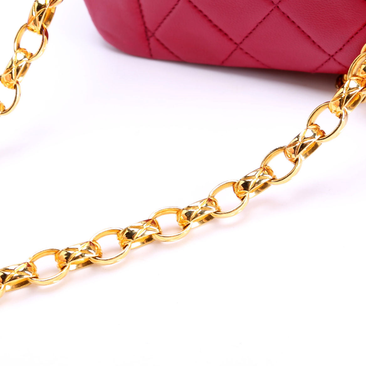 Quilted CC Single Flap Vintage 1M Pink
