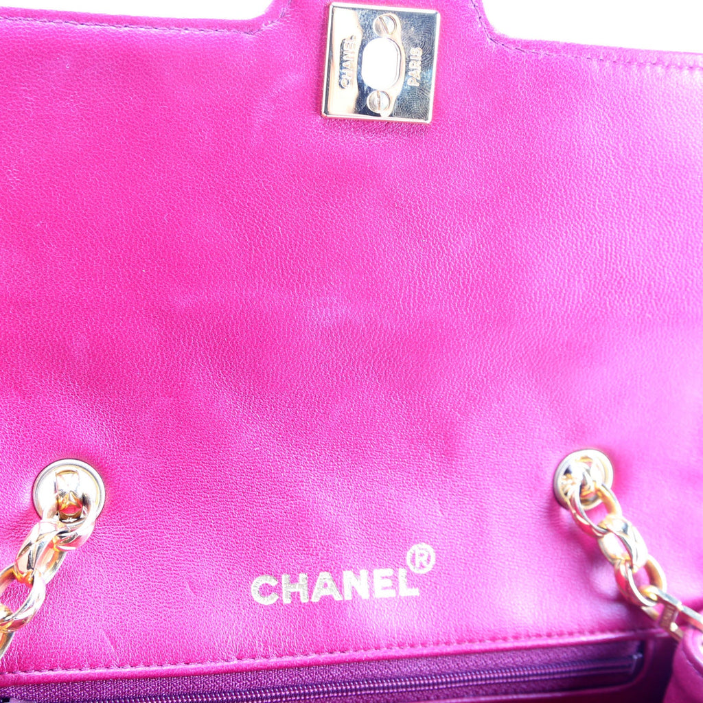 Quilted CC Single Flap Vintage 1M Pink