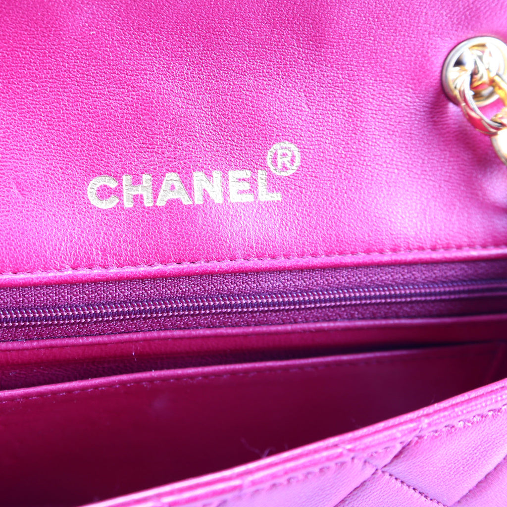 Quilted CC Single Flap Vintage 1M Pink