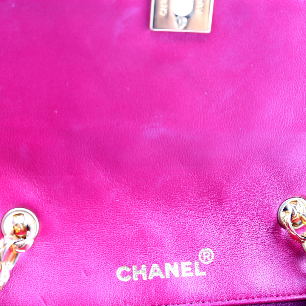 Quilted CC Single Flap Vintage 1M Pink