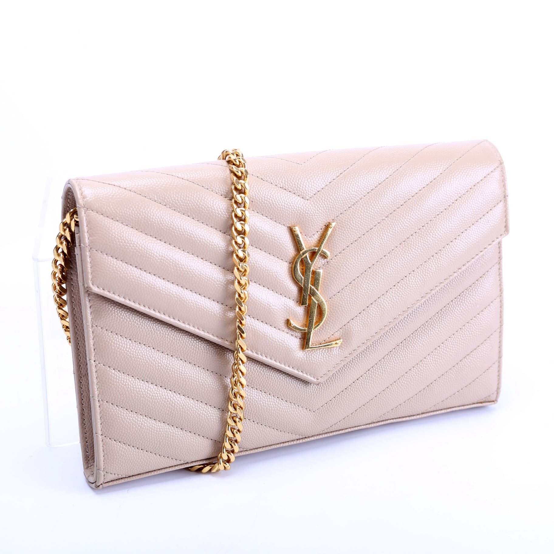 Grain De Poudre Chain Wallet 377828 Beige