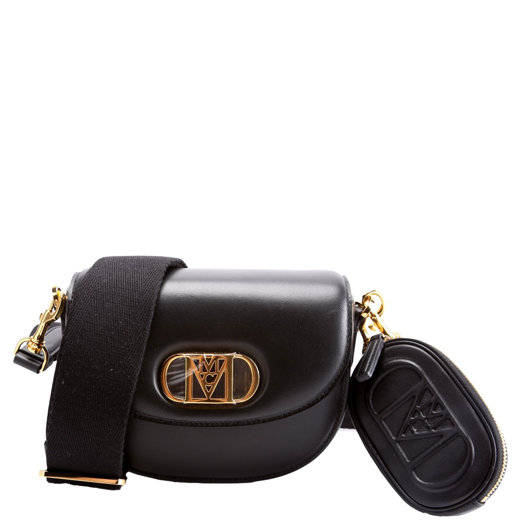 Mode Travia Mini Spanish Leather Shoulder Bag Black