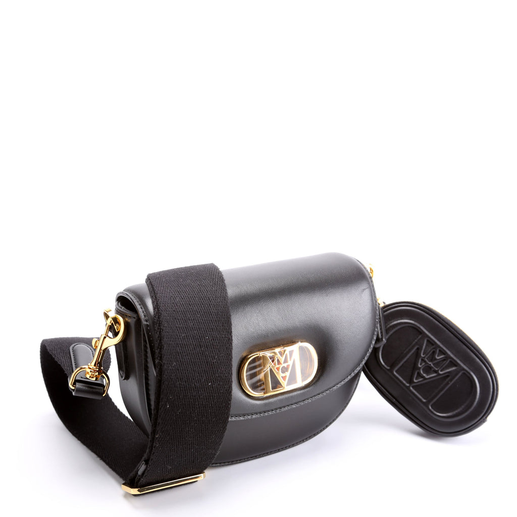 Mode Travia Mini Spanish Leather Shoulder Bag Black