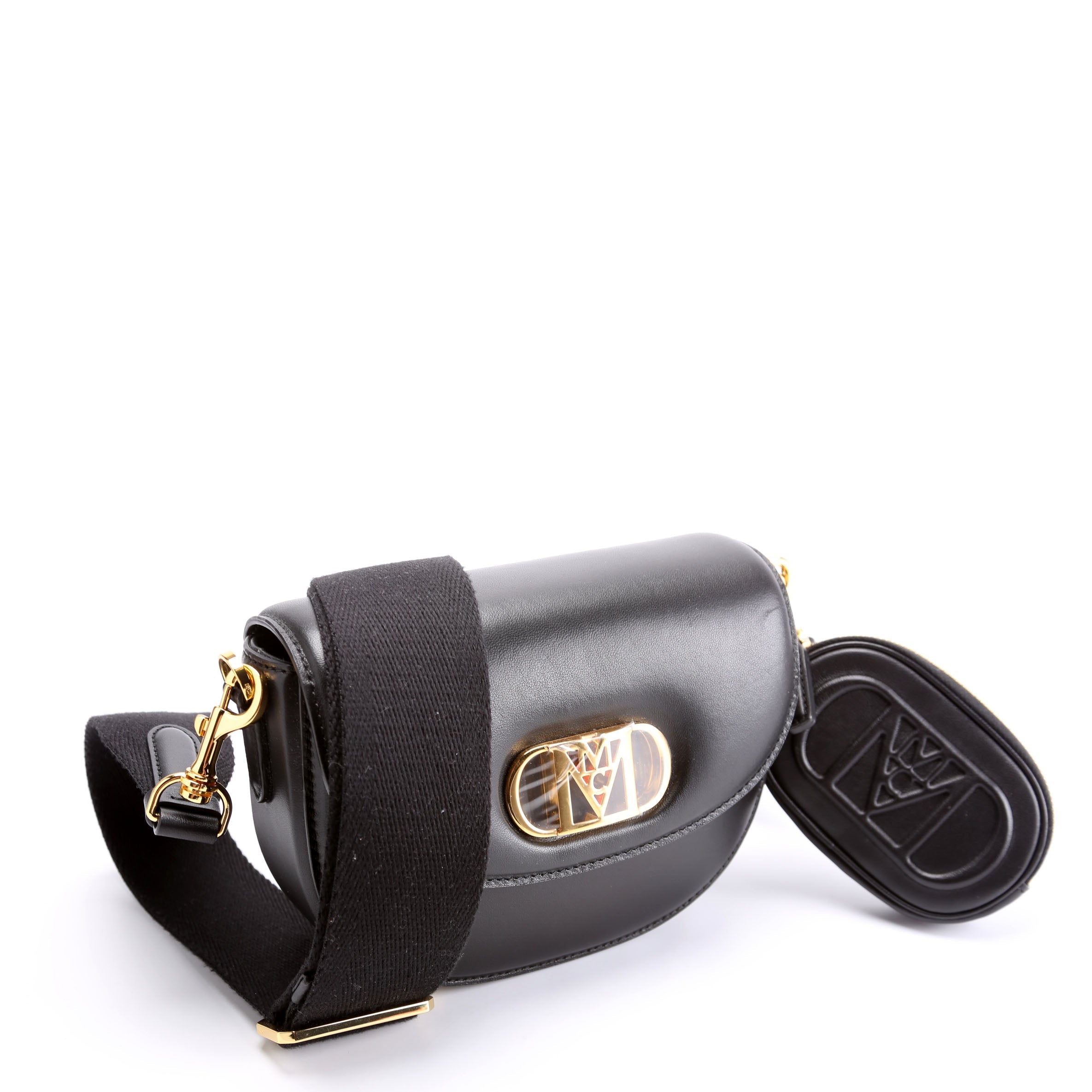 Mode Travia Mini Spanish Leather Shoulder Bag Black