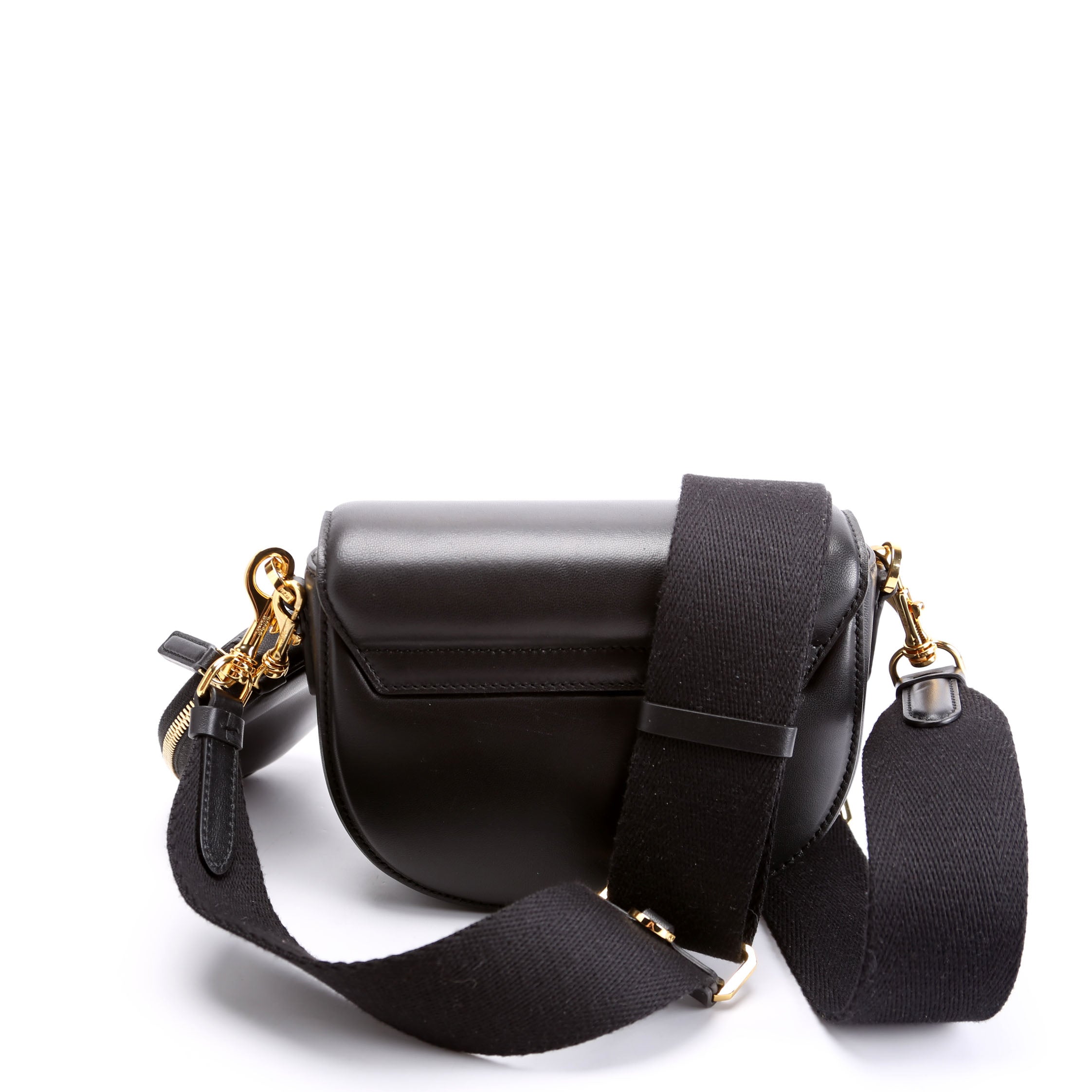 Mode Travia Mini Spanish Leather Shoulder Bag Black