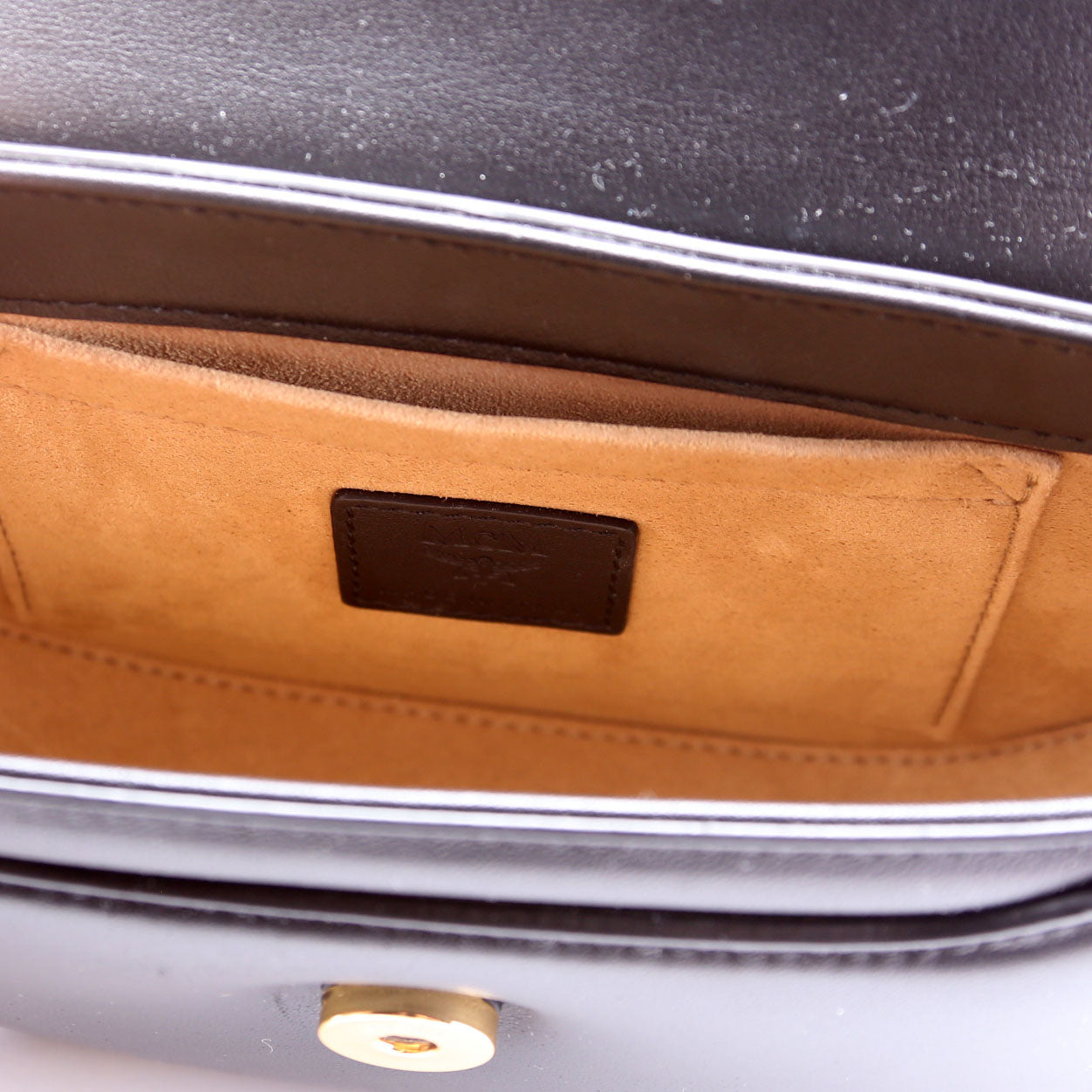 Mode Travia Mini Spanish Leather Shoulder Bag Black