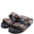 Bom Dia Flat Mules Monogram Size 41