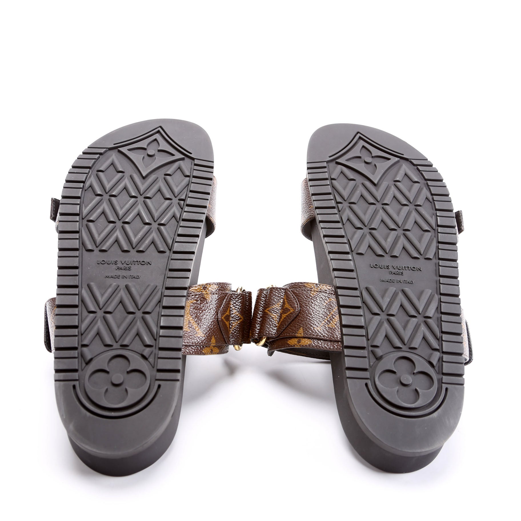 Bom Dia Flat Mules Monogram Size 41