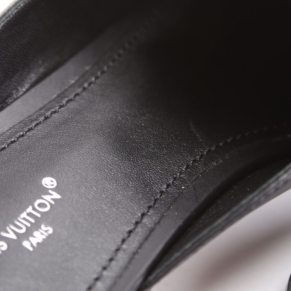 LV Mare Open Back Loafers Size 41 Black
