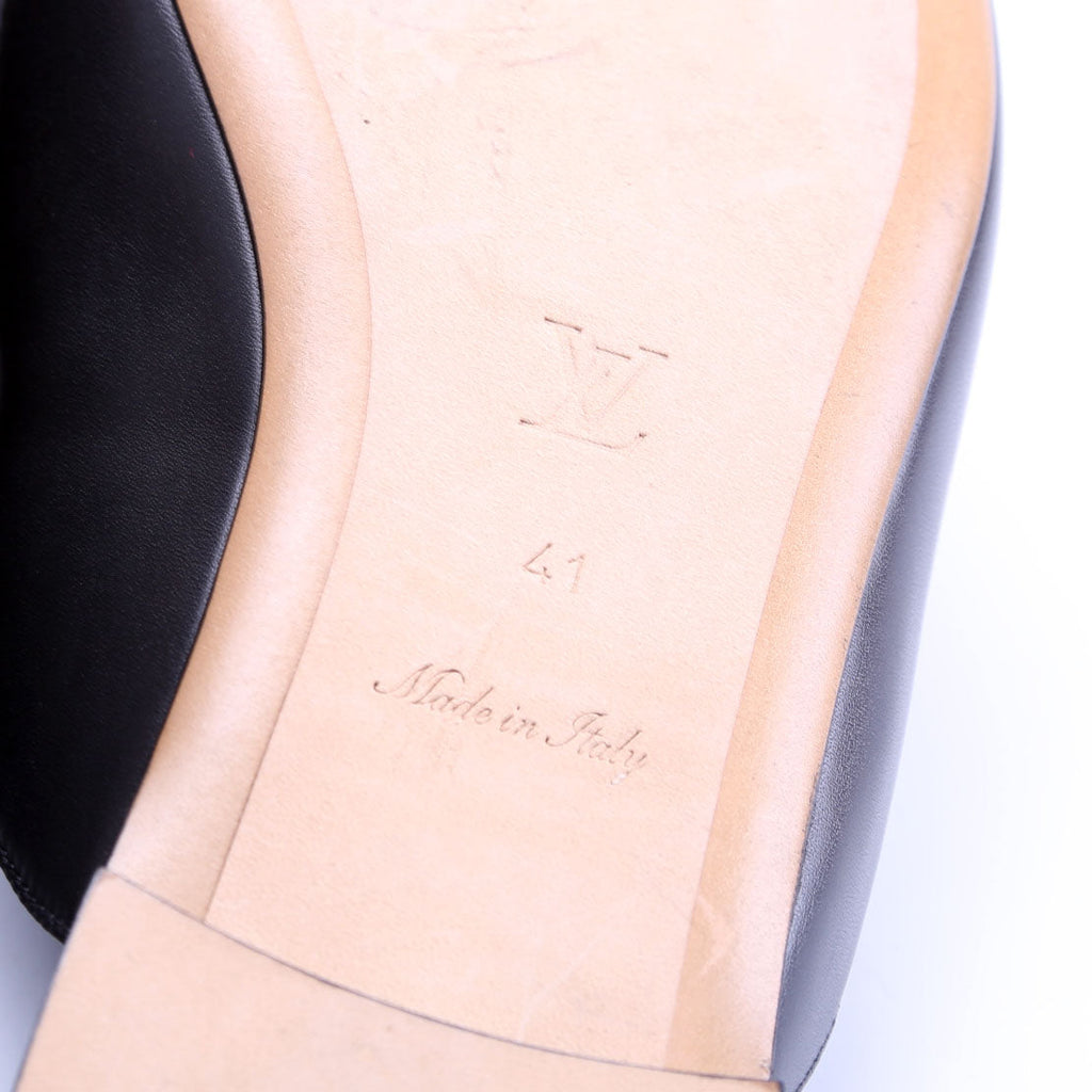 LV Mare Open Back Loafers Size 41 Black