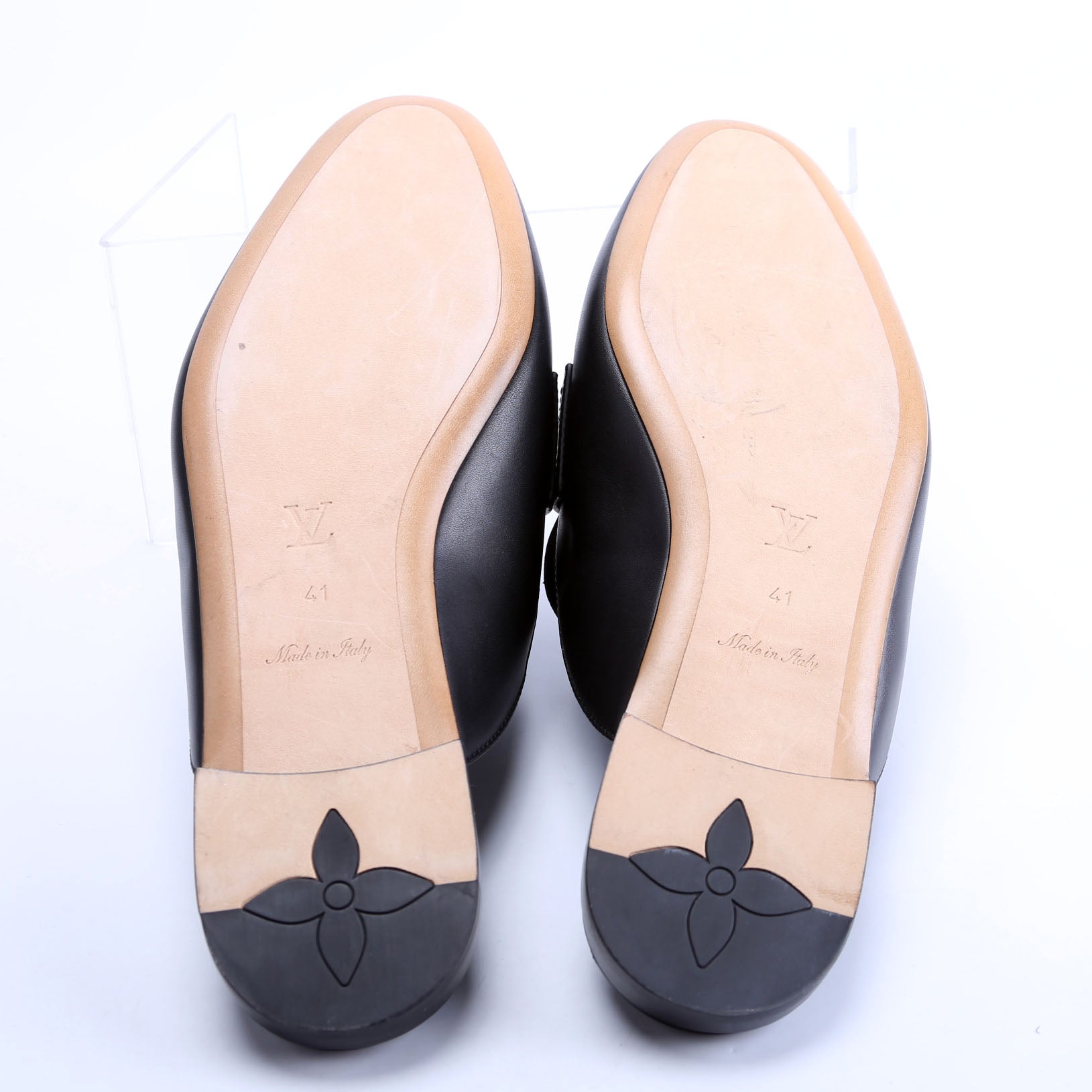 LV Mare Open Back Loafers Size 41 Black