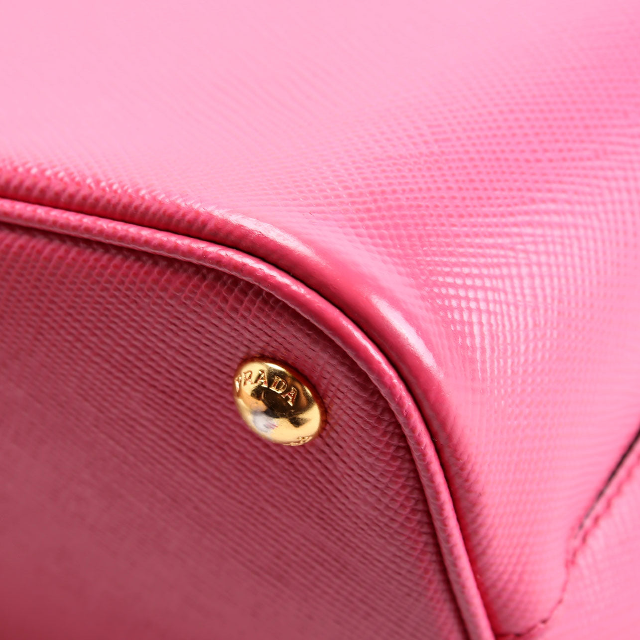 Prada 1BA217 Saffiano Cuir Small Panier Bag Pink