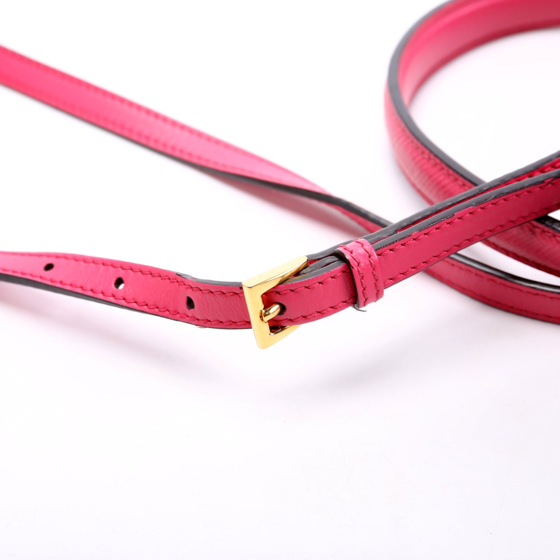Prada 1BA217 Saffiano Cuir Small Panier Bag Pink