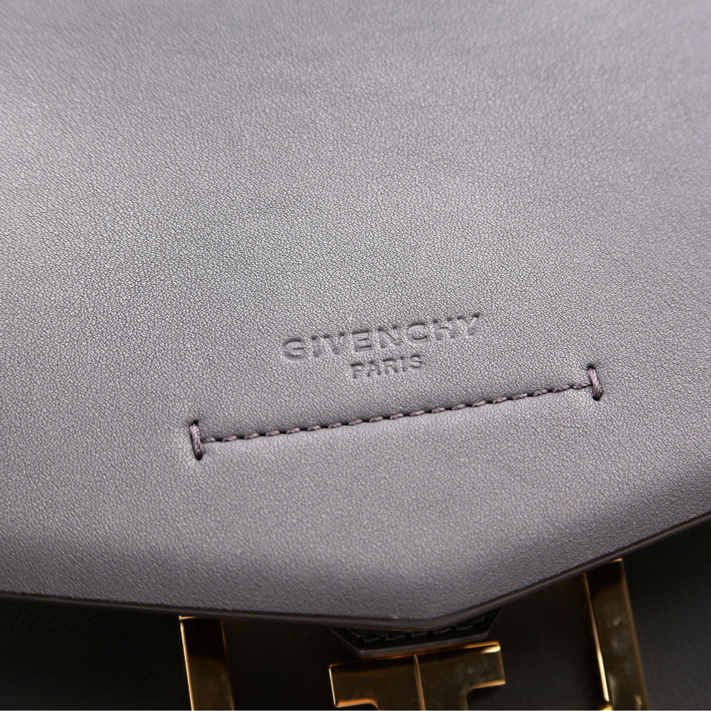 Mystic Small Leather Shoulder Bag Grey