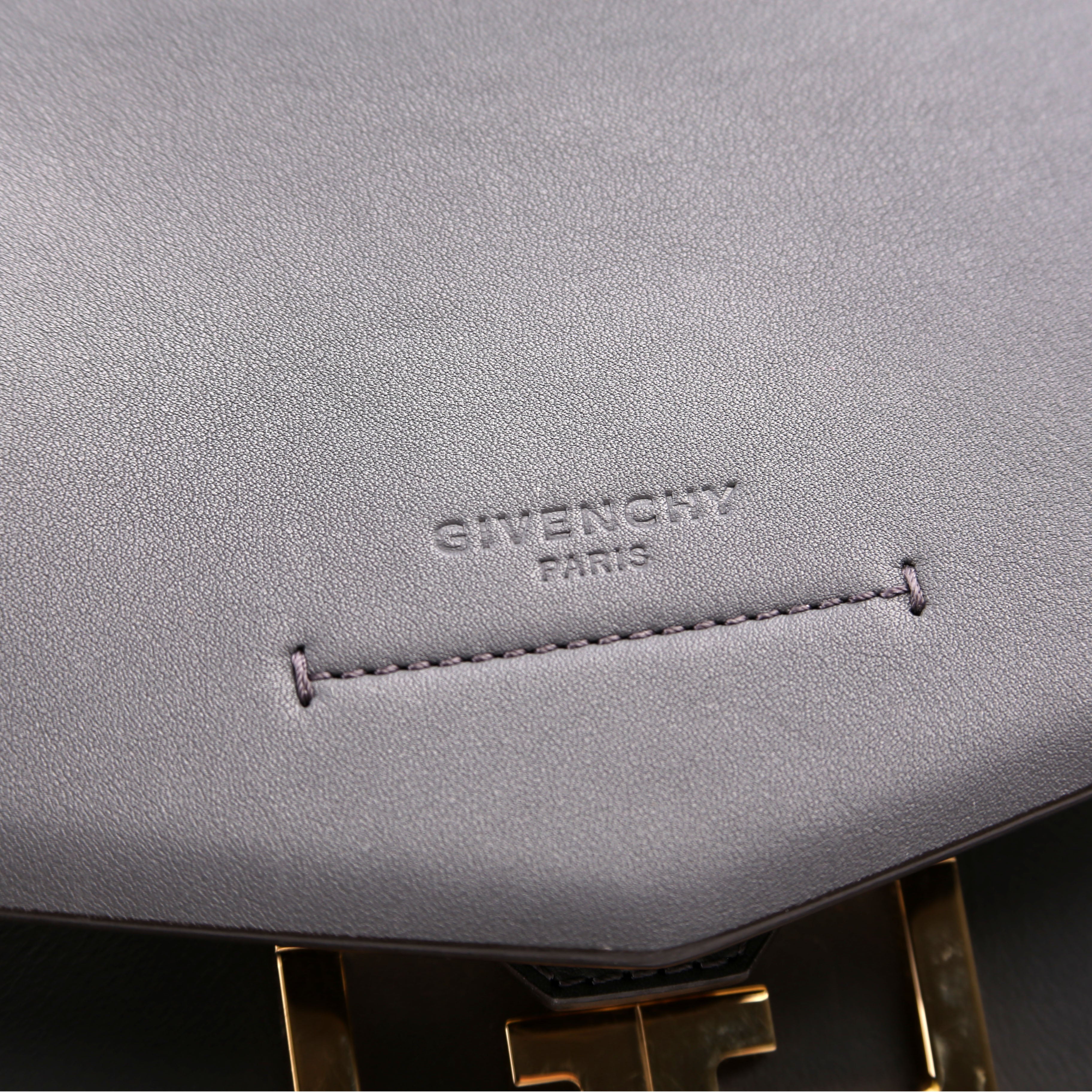 Mystic Small Leather Shoulder Bag Grey