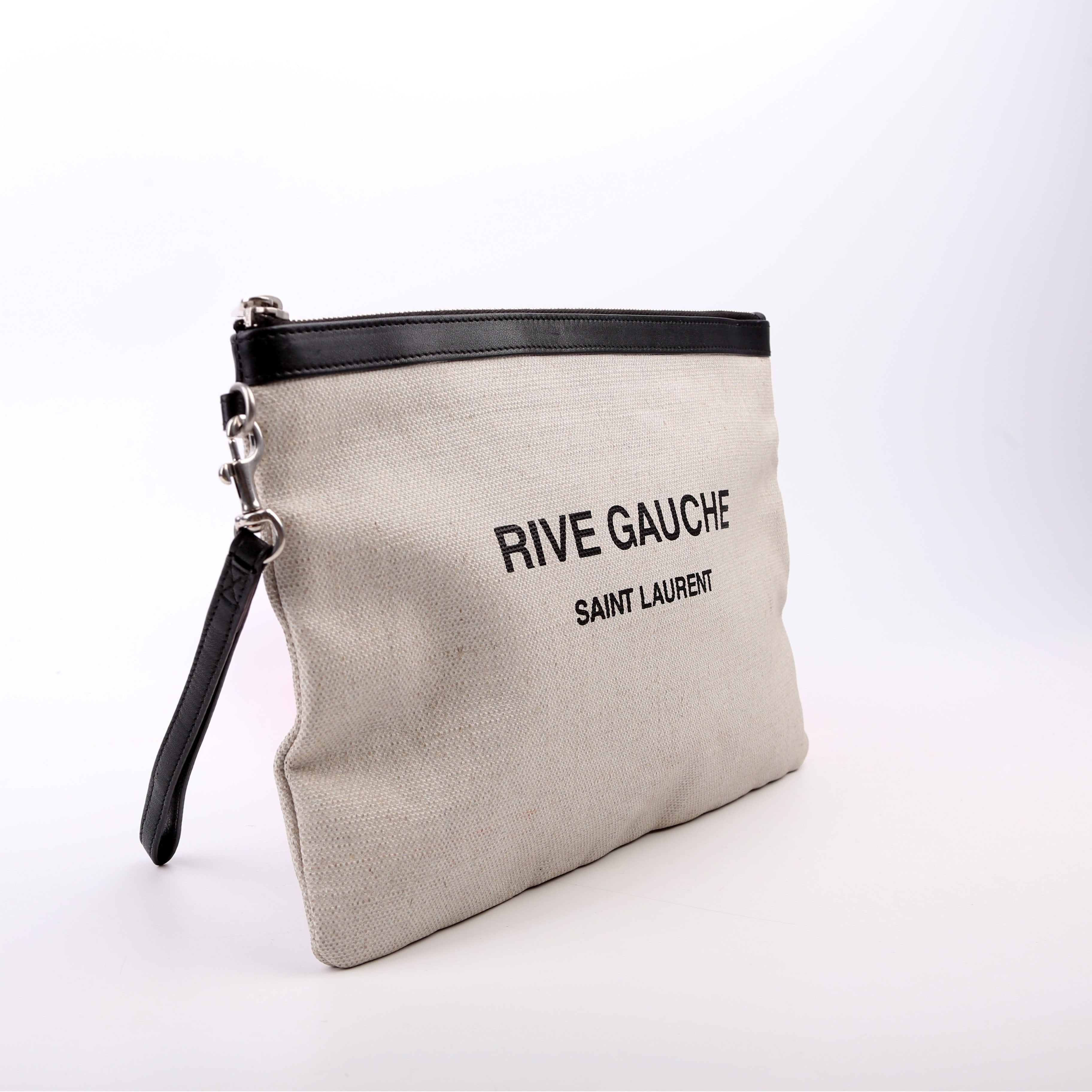 SAINT LAURENT Rive Gauche Wristlet Pouch 565722