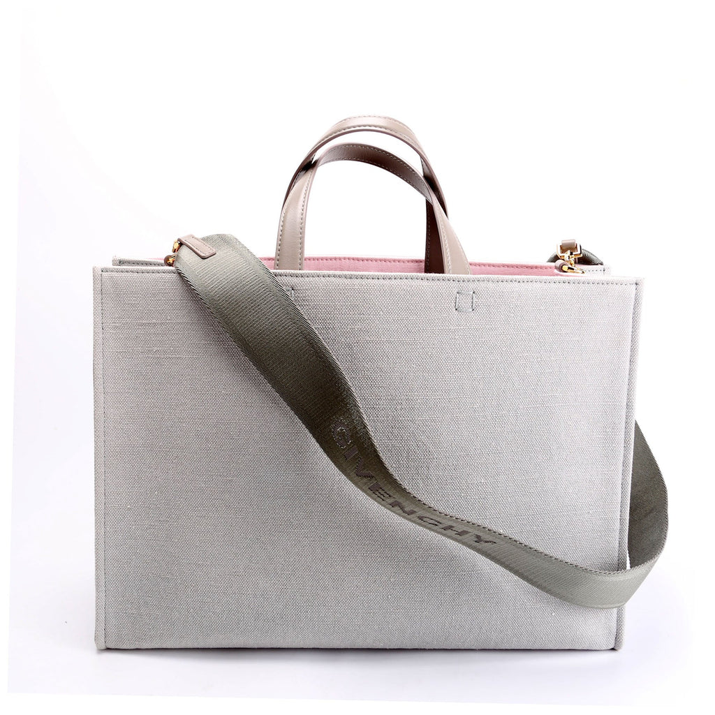 Medium G-Tote Canvas Shopping Tote Grey