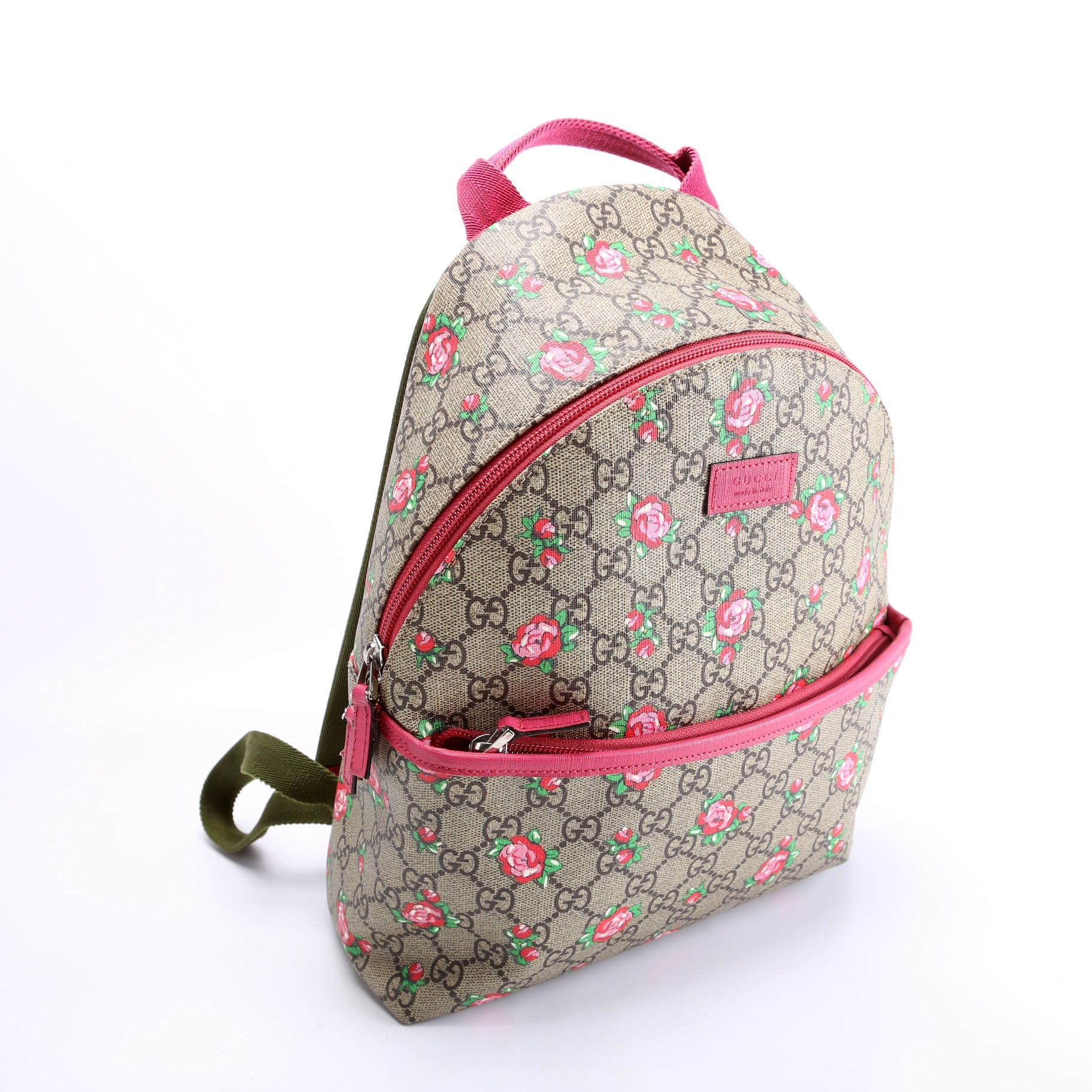 271327 GG Supreme Rosebud Kids Backpack Beige/Pink