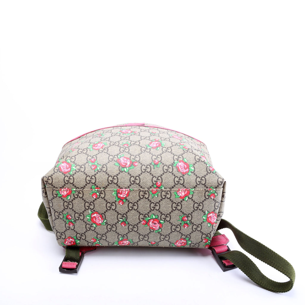 271327 GG Supreme Rosebud Kids Backpack Beige/Pink