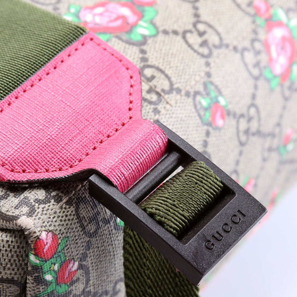 271327 GG Supreme Rosebud Kids Backpack Beige/Pink