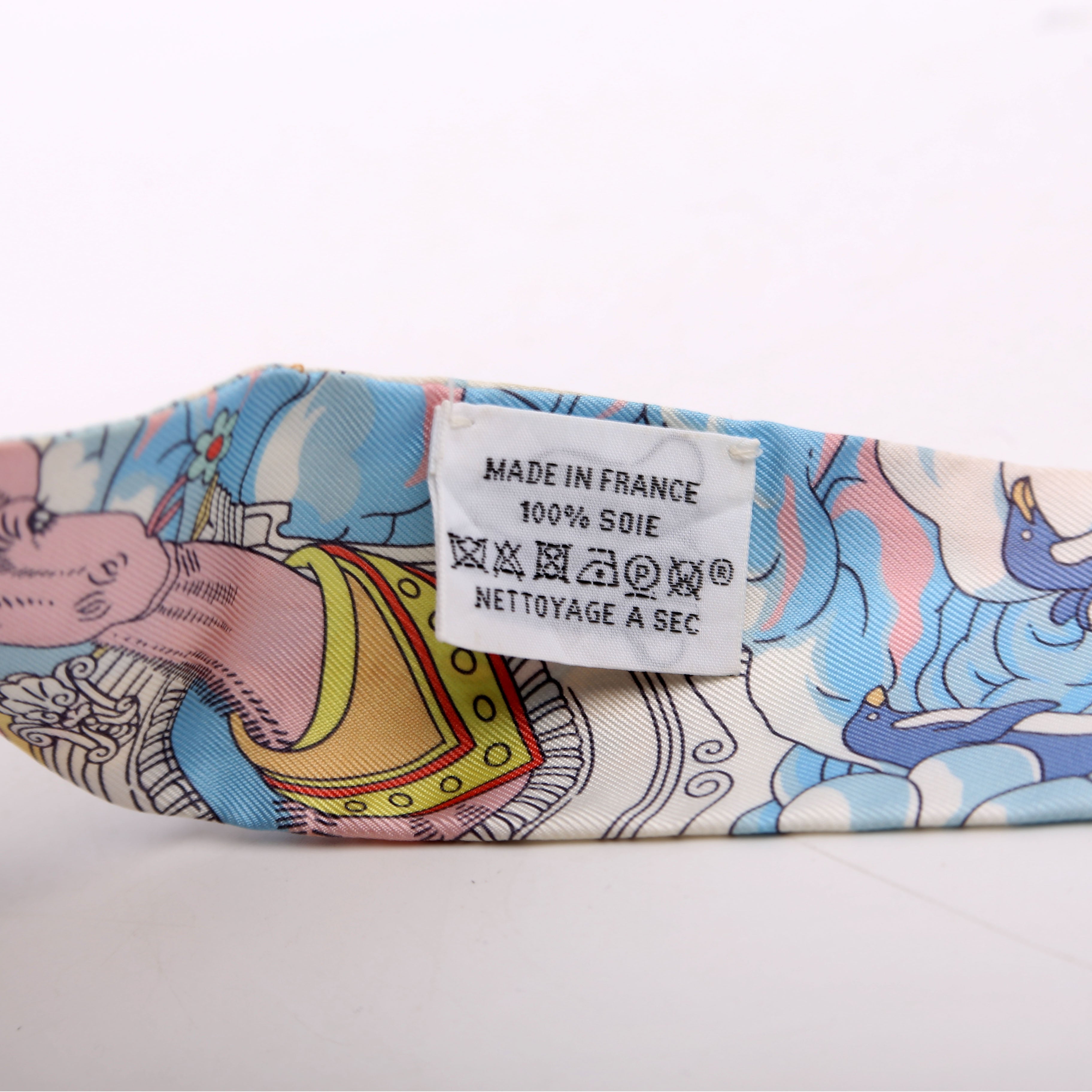 Sur Mon Nuage Twilly Silk Scarf Orange