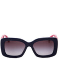 5483-A CC Quilted Acetate Sunglasses Navy/Purple