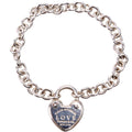 Please Return Love Lock Bracelet 925 Silver