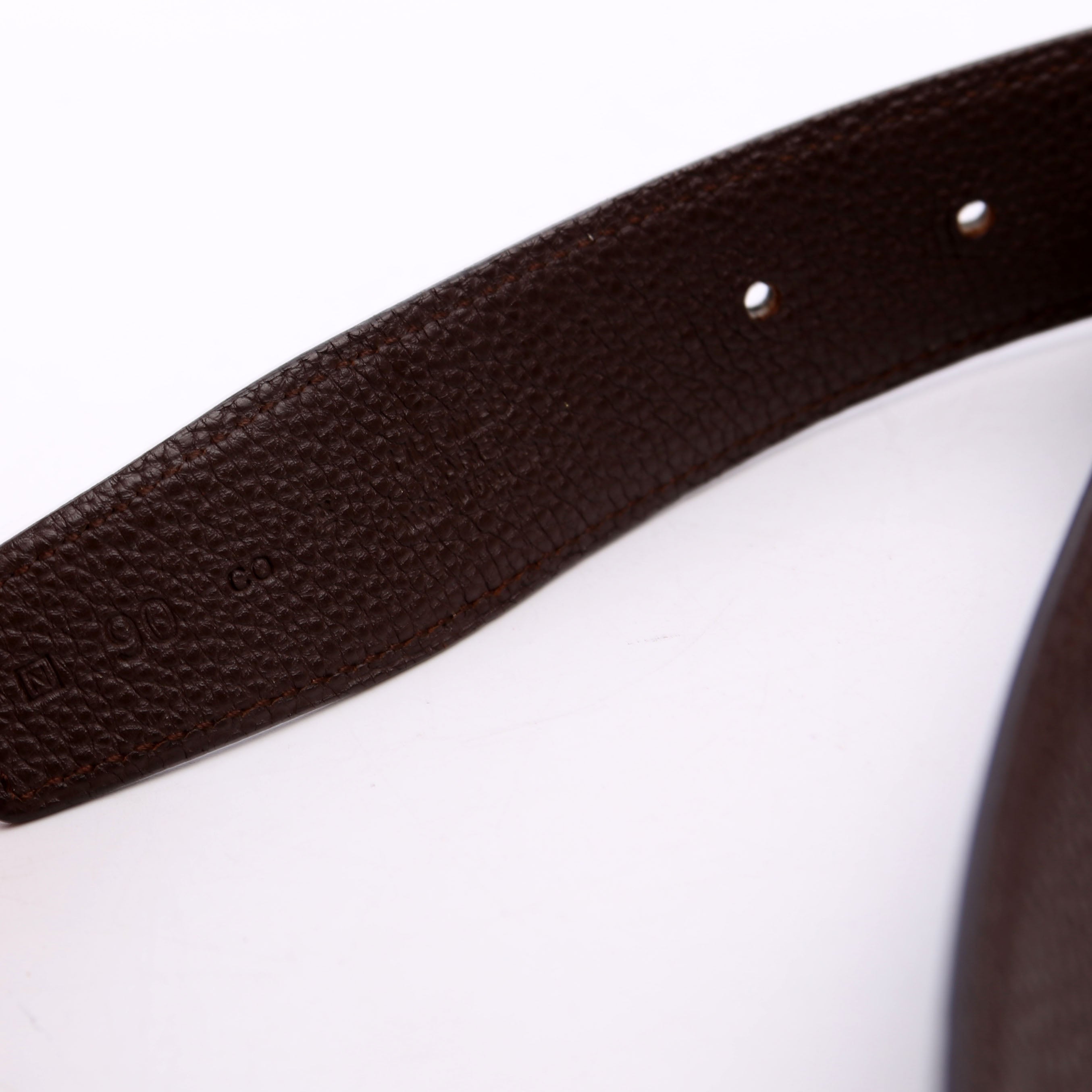 Double H Reversible Belt Size 90 Black/Brown