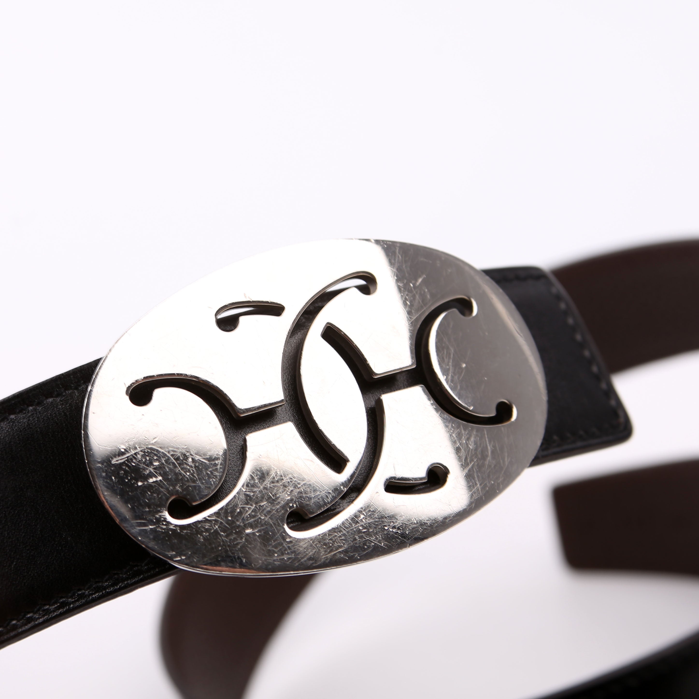 Double H Reversible Belt Size 90 Black/Brown