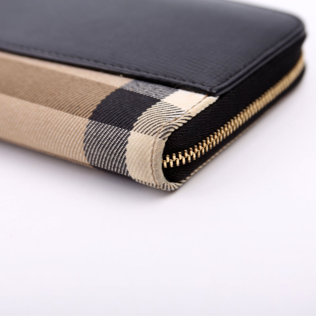 Elmore Zip Around Wallet Black