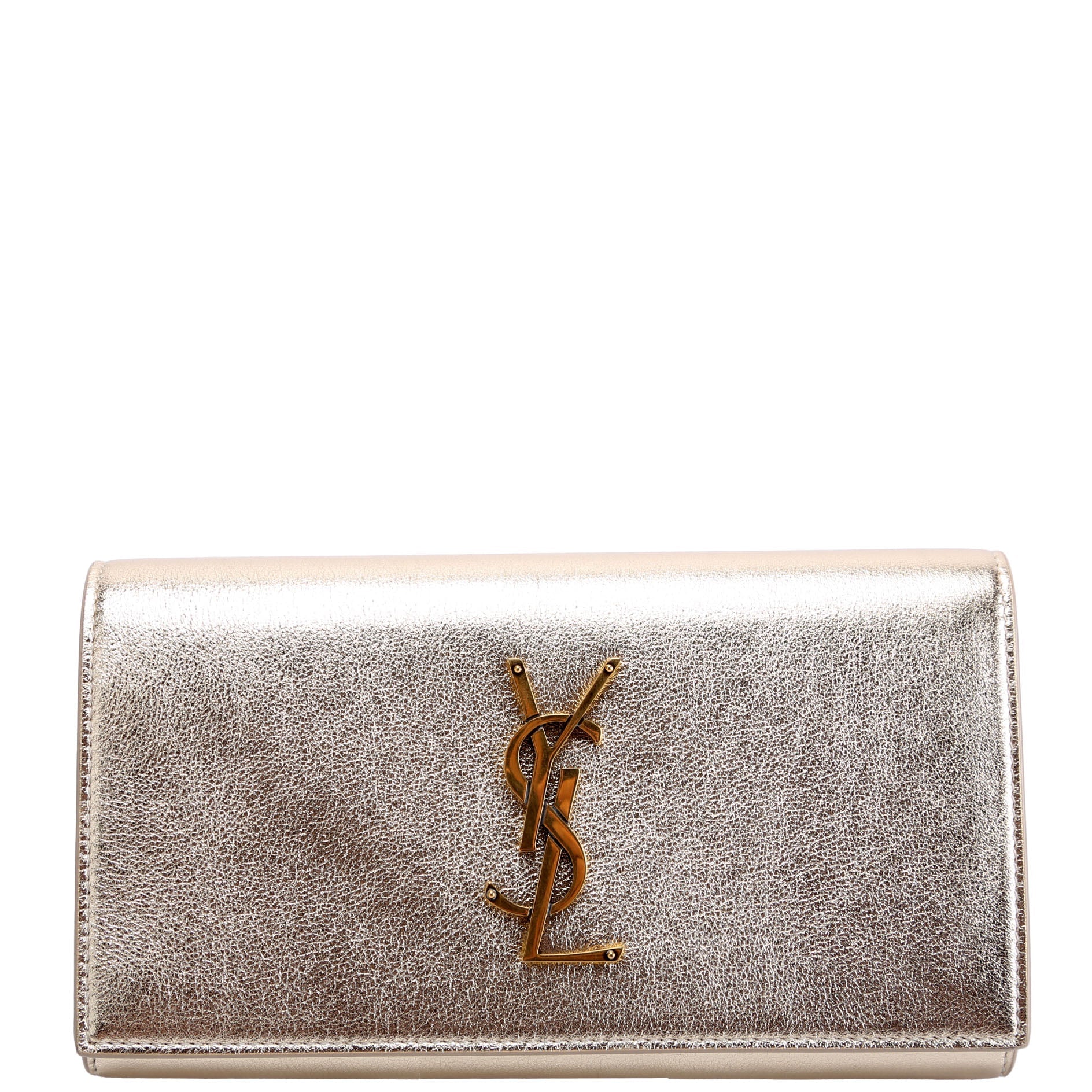 372266 Monogram Flap Wallet Gold