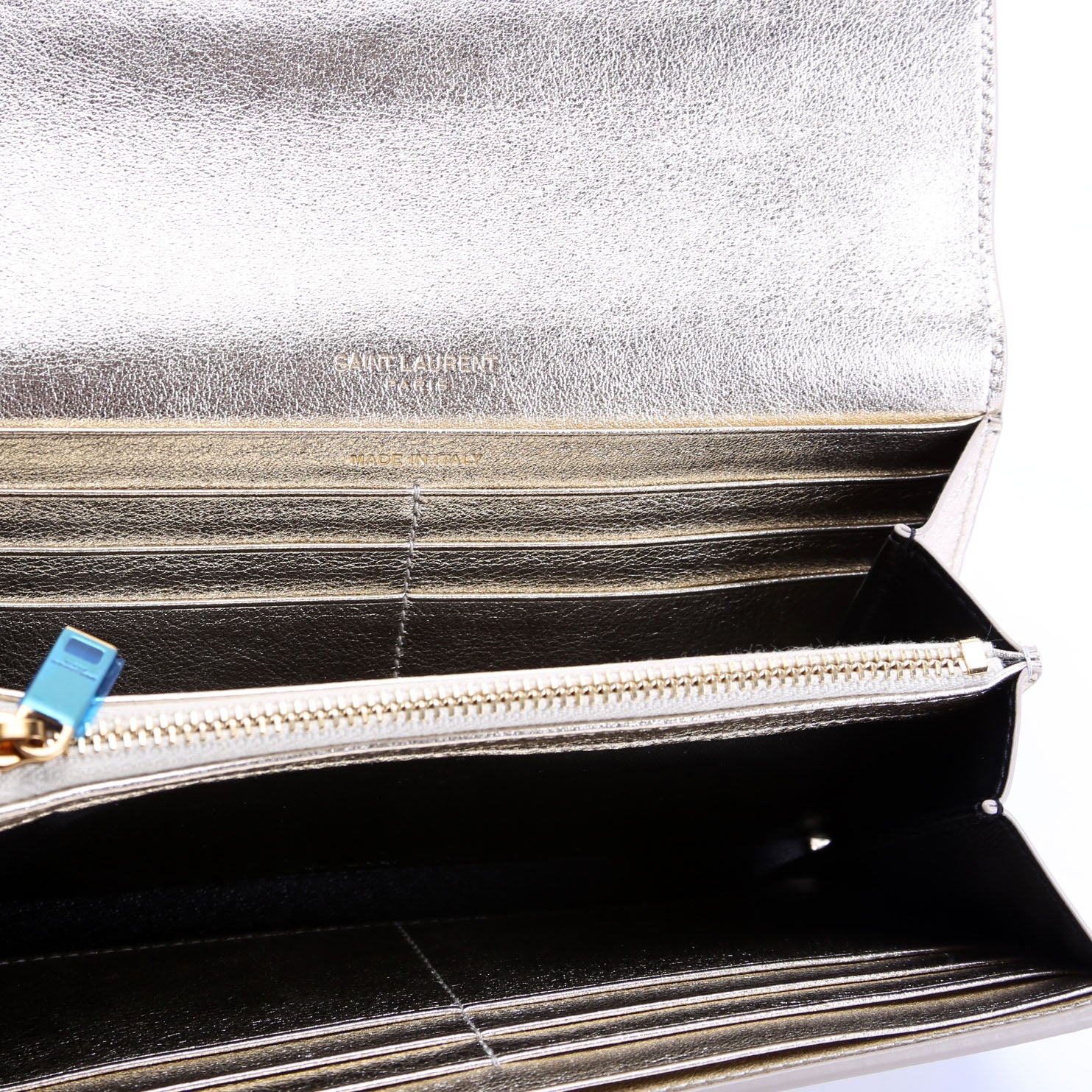 372266 Monogram Flap Wallet Gold