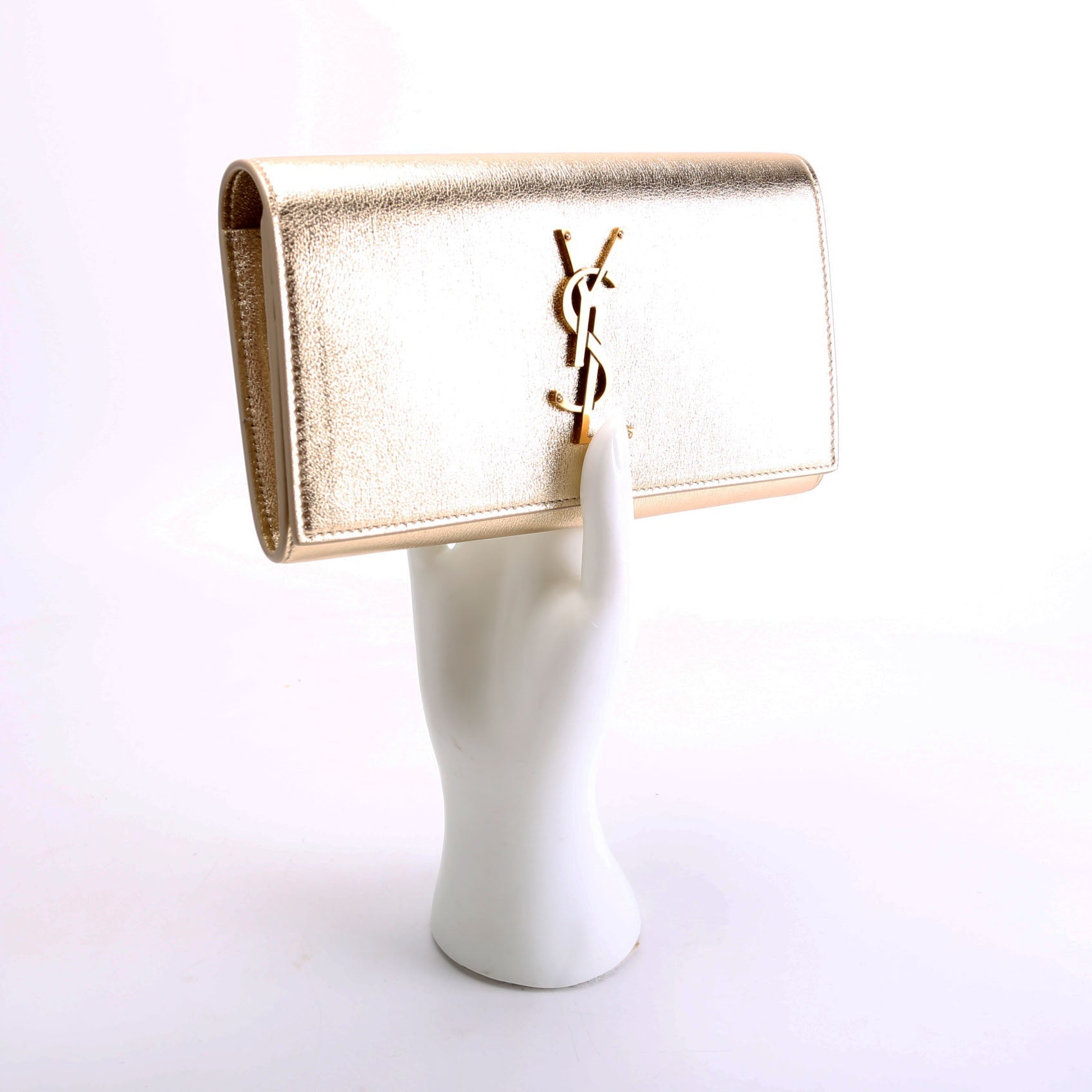372266 Monogram Flap Wallet Gold