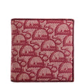 Trotter Canvas Bifold Coin Pouch Wallet Burgundy