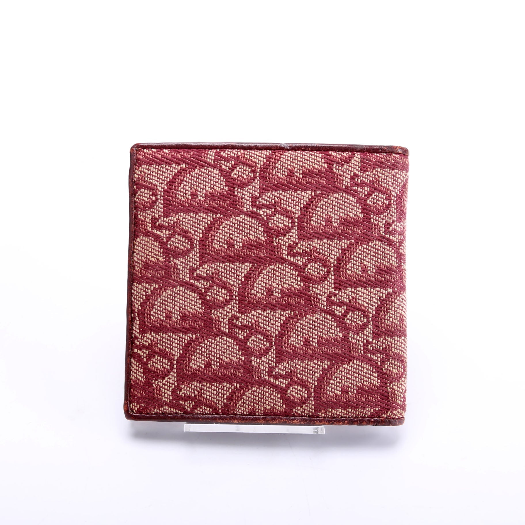 Trotter Canvas Bifold Coin Pouch Wallet Burgundy