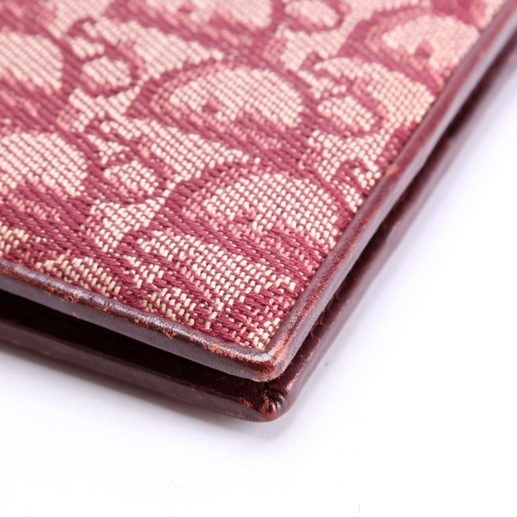 Trotter Canvas Bifold Coin Pouch Wallet Burgundy